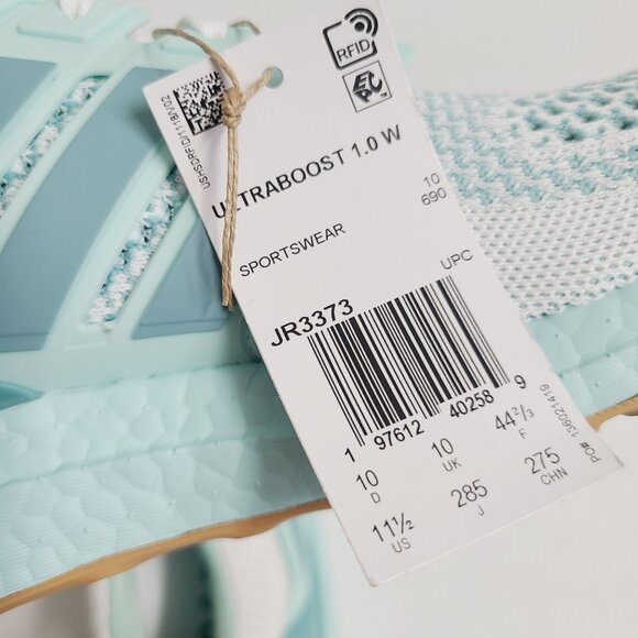 NEW Adidas Womens Ultraboost 1.0 Running Shoes JR3373 Size 11.5 Blue